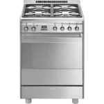 SMEG SUK61PX8 60 cm Dual Fuel Pyrolytic Cooker - Stainless Steel