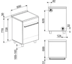 SMEG SUK61PX8 60 cm Dual Fuel Pyrolytic Cooker - Stainless Steel - Image 3
