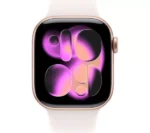 APPLE Watch Series 11 - 42 mm Rose Gold Aluminium Case with Light Blush Sport Band, S/M - Image 3