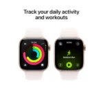 APPLE Watch Series 11 - 42 mm Rose Gold Aluminium Case with Light Blush Sport Band, S/M - Image 5
