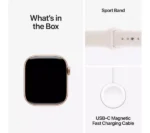 APPLE Watch Series 11 - 42 mm Rose Gold Aluminium Case with Light Blush Sport Band, S/M - Image 10